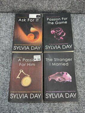 Lot of 4 Sylvia Day Georgian Series 1-3 + Stranger I Married Spicy Romance Books